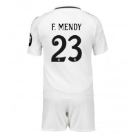 Fotbalové Dres Real Madrid Ferland Mendy #23 Dětské Domácí 2024-25 Krátký Rukáv (+ trenýrky)